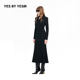 黄奕同款 连衣裙 YESIR叶谦原创设计师秋静奢长裹身修身 YES