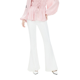 韩雪同款YES BY YESIR叶谦原创设计师春新款女修身喇叭裤