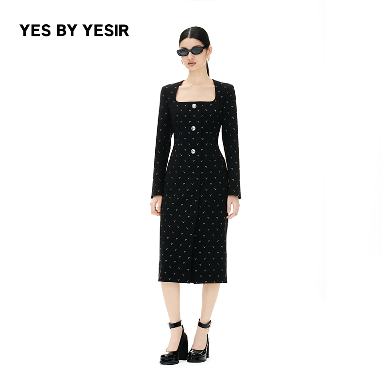 赛博之城波点显瘦连衣裙