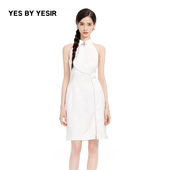 王晓晨同款 旗袍挂脖连衣裙 YESIR叶谦原创设计25夏新中式 YES