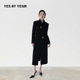 YESIR叶谦原创设计24年秋冬新款 YES 少女曲线门襟复古长大衣