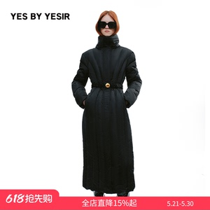 雅典娜雕塑酷型长羽绒服