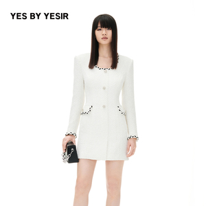 徐百慧&滤镜同款YES BY YESIR叶谦原创设计师秋月光曲连衣裙