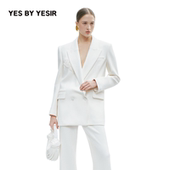 YES YESIR25年秋新款 迪丽热巴同款 叶谦单枪珠马长西服外套套装