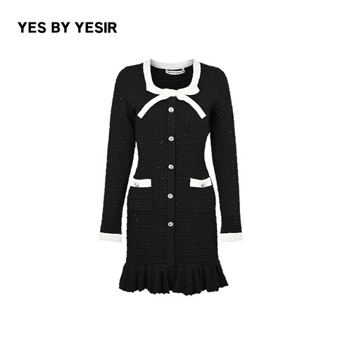YESBYYESIR闪耀派对针织连衣裙