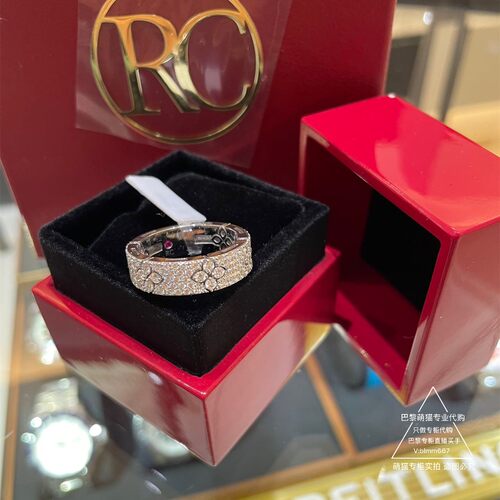 Roberto Coin/珂瑛LOVE IN VERONA满钻戒指巴黎萌猫正品代购