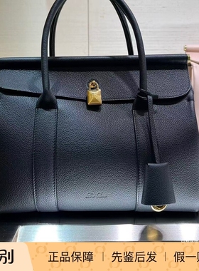 Loro Piana包包Loom 25粒面小牛皮纯色手提包巴黎萌猫正品代购
