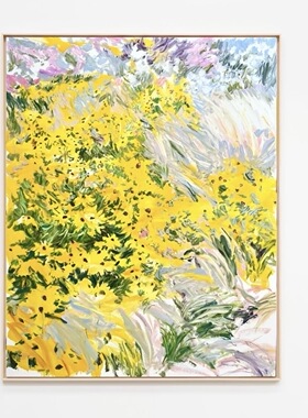 纯手绘油画现代简约客厅玄关装饰画绿色抽象叶子肌理画竖版挂画