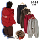 2024冬季 新款 男女儿童加厚卫裤 啦芙莱童装 潮宝一体绒运动裤 子6800