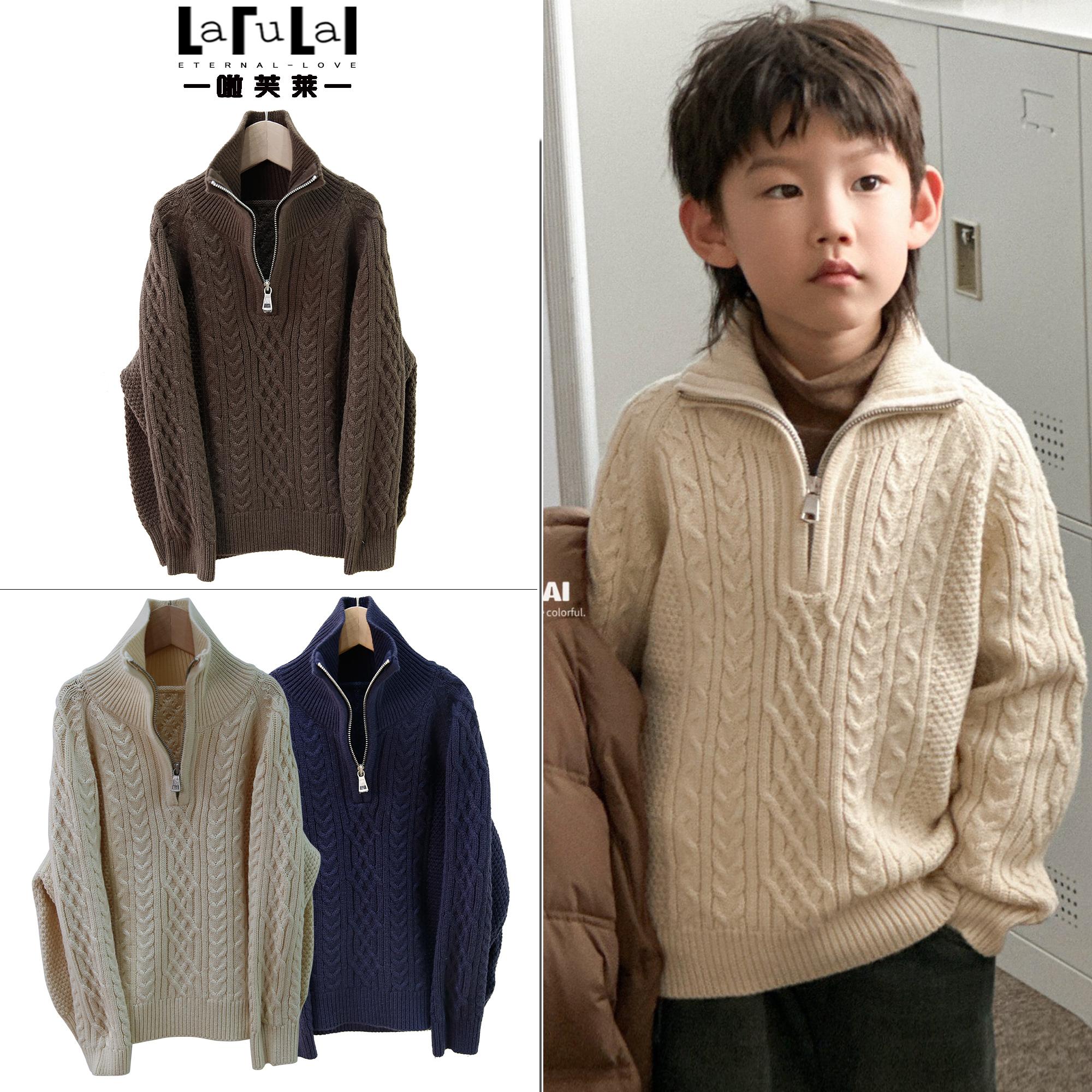 毛衣啦芙莱半开高领韩版冬季线衣