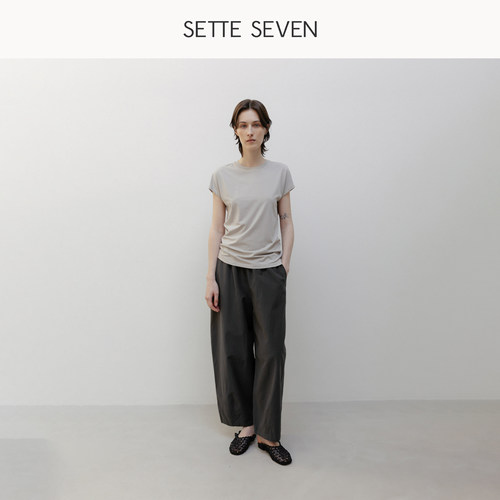 SETTE SEVEN·镰刀九分休闲裤