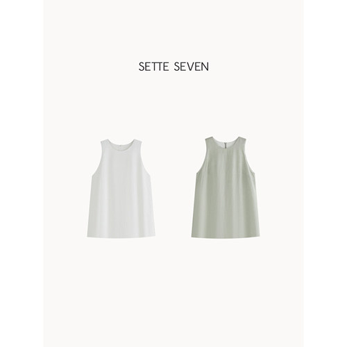 SETTE SEVEN·合体梭织连衣裙