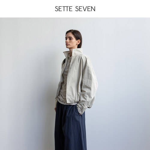 春季立领短外套女休闲夹克