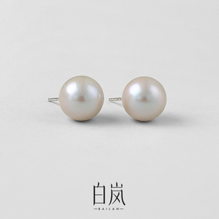 白岚爱迪生珍珠耳钉女气质轻奢耳环耳饰小众设计感饰品ED3541