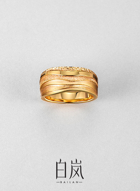 白岚金川戒指925银秋冬首饰女精致小众轻奢配饰气质饰品QL3667