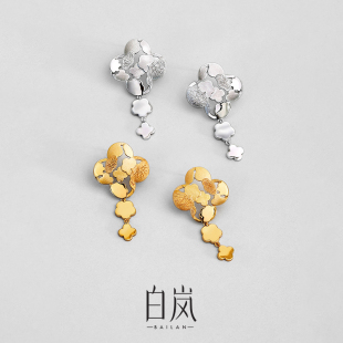 白岚花窗耳坠925银耳环耳饰女气质精致高级轻奢饰品首饰ED4597