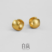 白岚鸣沙耳圈925银耳钉耳环耳饰女高级小众轻奢饰品首饰ED4716