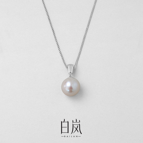 珍珠项链轻奢小众925银锁骨链