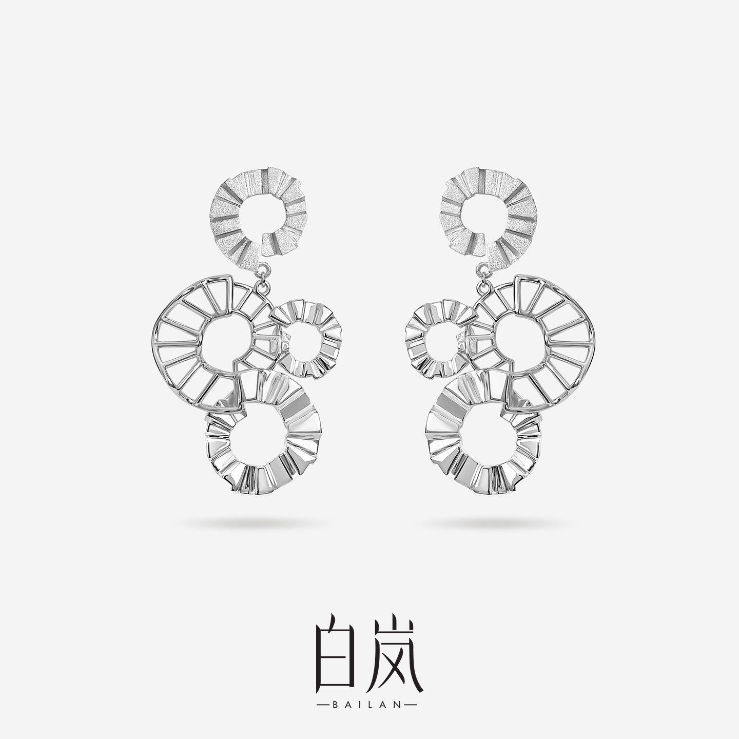 【5月上新】白岚日光纪耳坠女925银新款轻奢气质设计耳饰ED5038