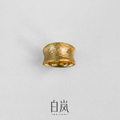 白岚鸣沙戒指925银轻奢复古气质高级新款 精致饰品首饰女QL4311