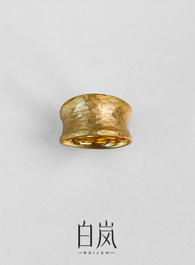 白岚鸣沙戒指925银轻奢复古气质高级新款精致饰品首饰女QL4311