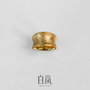 白岚鸣沙戒指925银轻奢复古气质高级饰品首饰女QL4311 8月上新