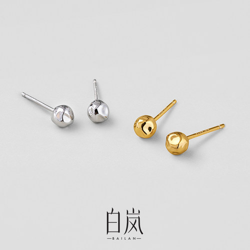 白岚S925耳钉女时尚简约设计感