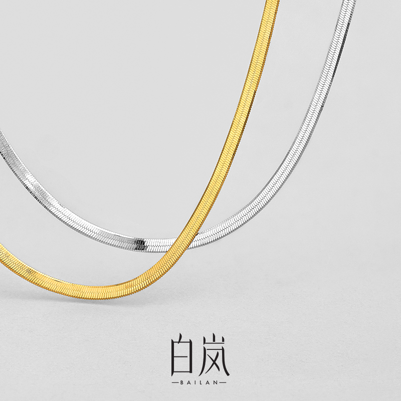 白岚刀片项链女小众新款