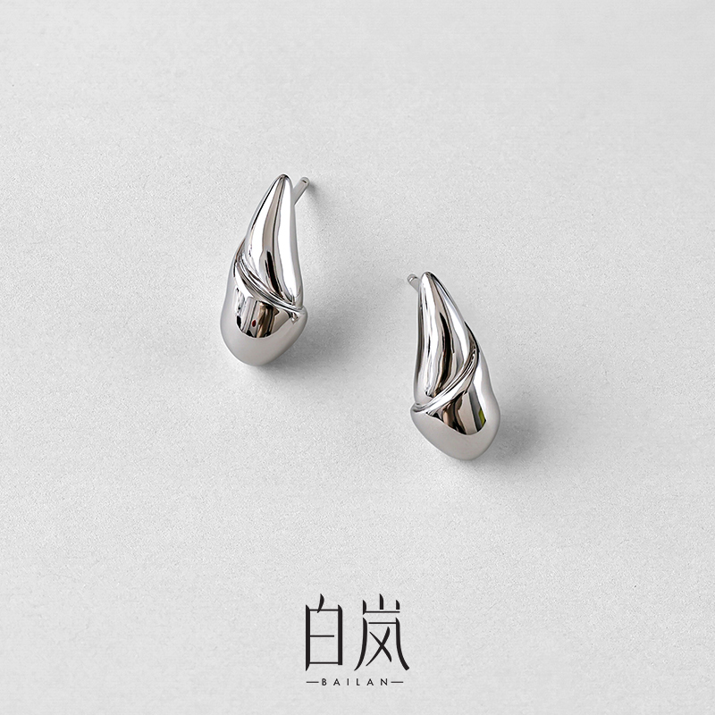 白岚新芽耳钉女2024新款耳环
