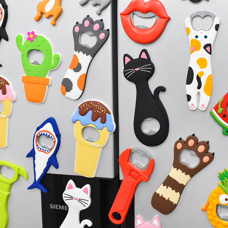 开瓶器冰箱贴磁贴磁吸3d立体启瓶