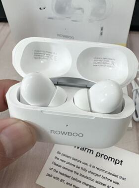 跨境Rowboo真无线蓝牙耳机 ANC主动降噪通透模式入耳运动超重低音