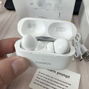 跨境Rowboo真无线蓝牙耳机 入耳运动超重低音 ANC主动降噪通透模式