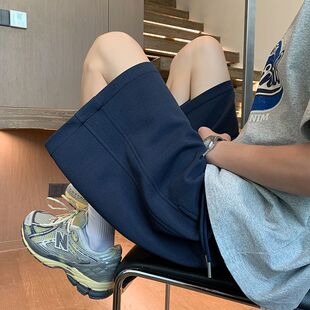 百搭宽松男女同款 CHRY 新款 2026夏季 STUDIO简约纯色休闲运动短裤