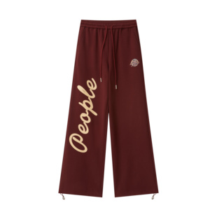 宽松跳舞运动裤 CHRY 秋季 复古街头嘻哈字母印花休闲裤 STUDIO美式