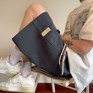 STUDIO美式 宽松百搭垂感五分裤 复古男运动休闲短裤 新款 夏季 CHRY