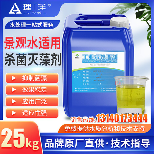 理洋景观水杀菌灭藻剂管道景观水RO反渗透氧化非氧化性杀菌灭藻剂