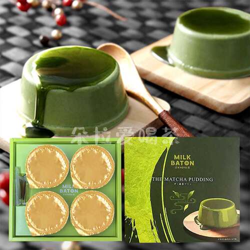 日本进口抹茶布丁布丁抹茶味