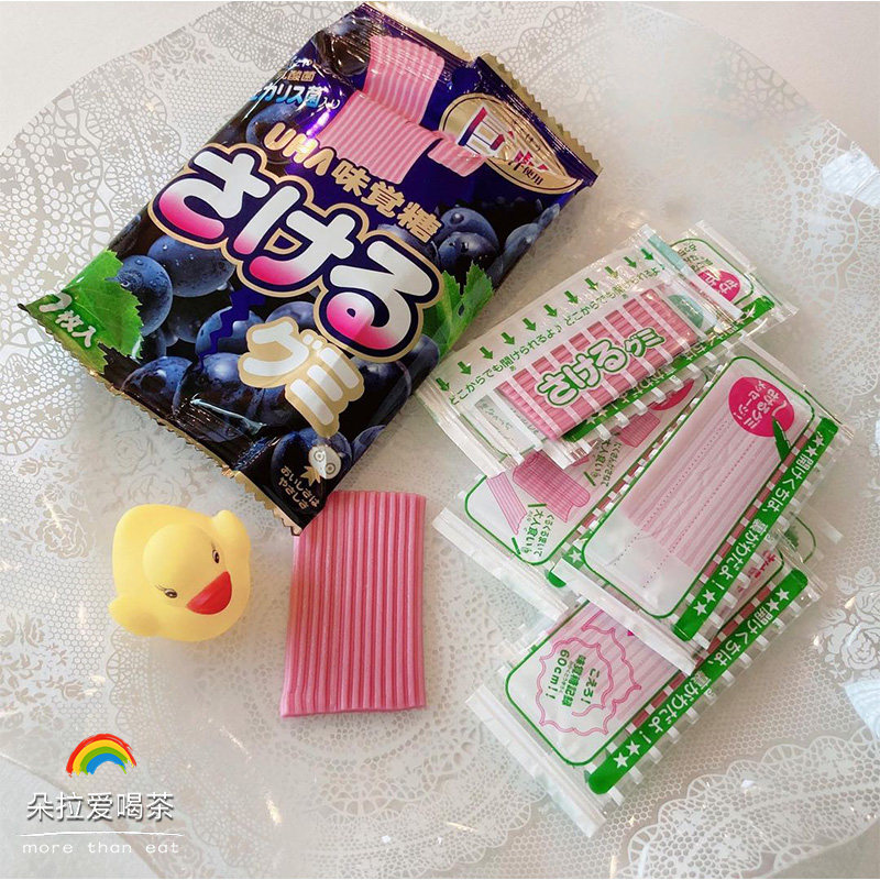 日本本土uha悠哈味觉糖手撕糖萨可爱长条水果汁软糖