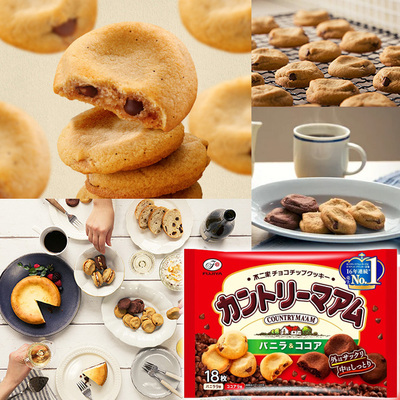 日本不二家香草可可曲奇饼干