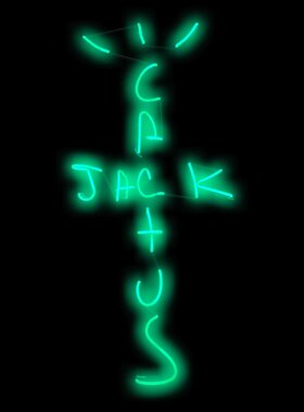现货 TRAVIS SCOTT同款CactusJack LED Lights 霓虹灯 灯牌发光字