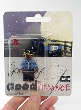 JuiceWRLD果汁积木挂卡玩具Goodbye & Good Riddance专辑周边人仔