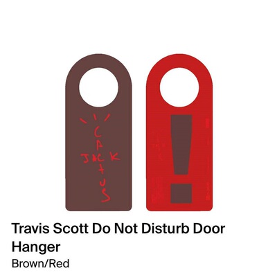 现货Travis Scott周边请勿打扰挂卡 cactus jack卡牌房门双面挂卡