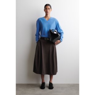 新品 型中长裙深棕色2026春季 1327736001 标准版 CS女装