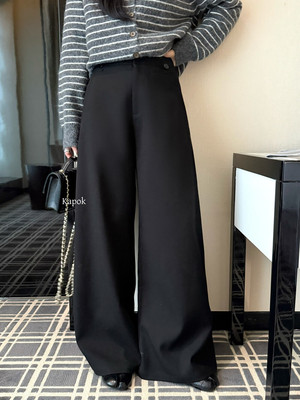 【KAPOK】高腰直筒百搭阔腿裤休闲裤25763#