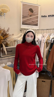 【SASA家】简约风纯色修身针织打底衫  2771#