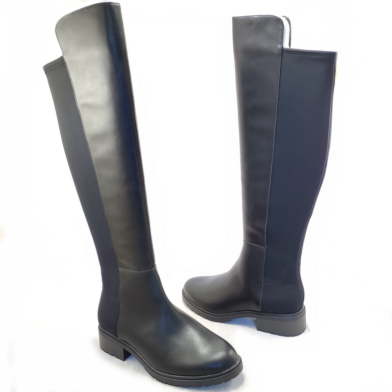 ANNK欧美过膝靴粗跟中跟修腿长靴