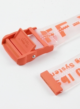 2018 OFF Best WHITE18SS OW橡胶拼接腰带新款logo男女透明200CM