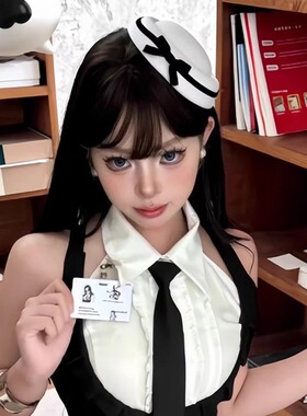 辣味少女原创自制小礼帽发夹