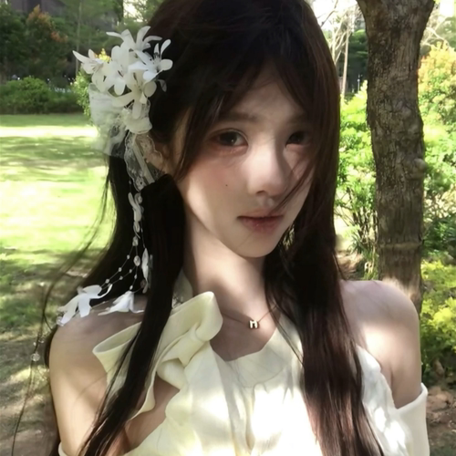 新中式超仙氛围感花朵铃兰花流苏发夹女森系古风侧边夹夸张配饰品