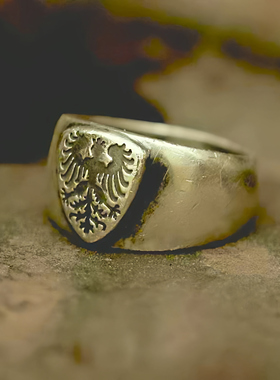 S925银做旧男款个性情侣对戒指环